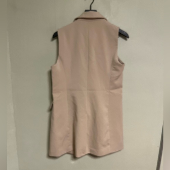 Joie open camel collared sleeveless blazer - Picture 8 of 11